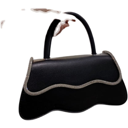 used as an evening bag or clutch for a night out or dinner.
