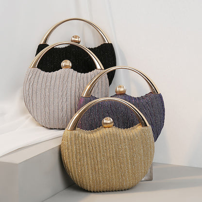 Women's Fashion Portable Box Round Bag